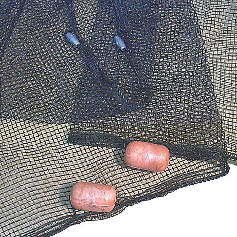 Frabill Seine Net with Poly Netting, Black, 4 x 25-Feet (2157)